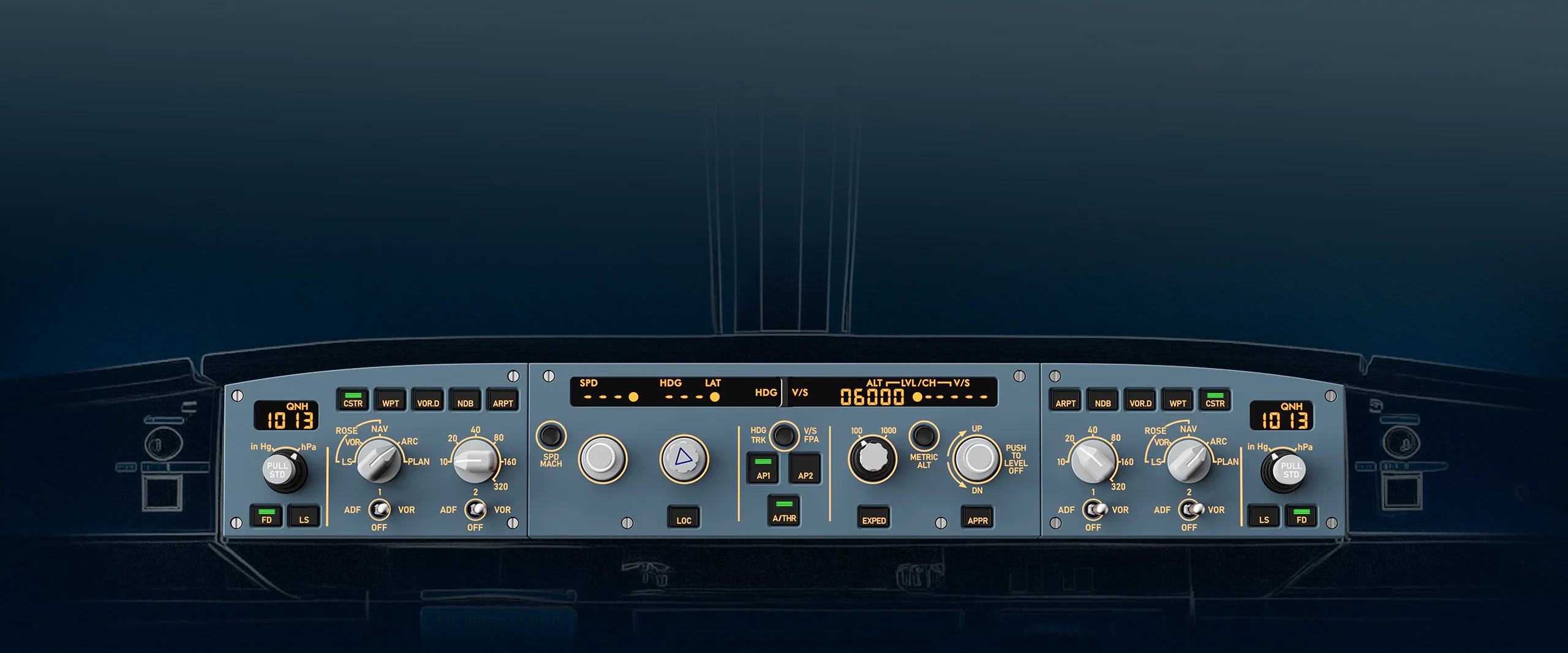 Control Panel Moza MA3F - autopilot panel control